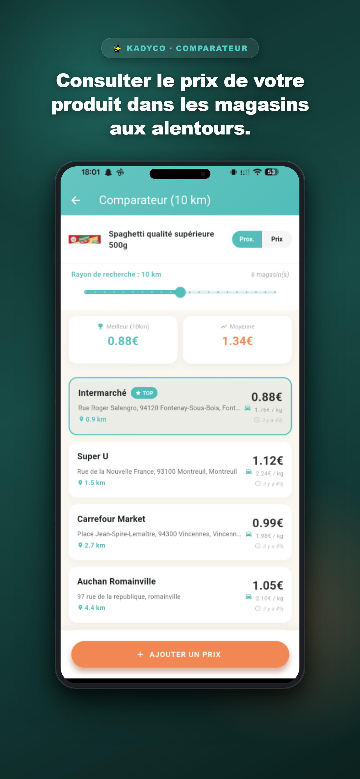 Comparateur de produits